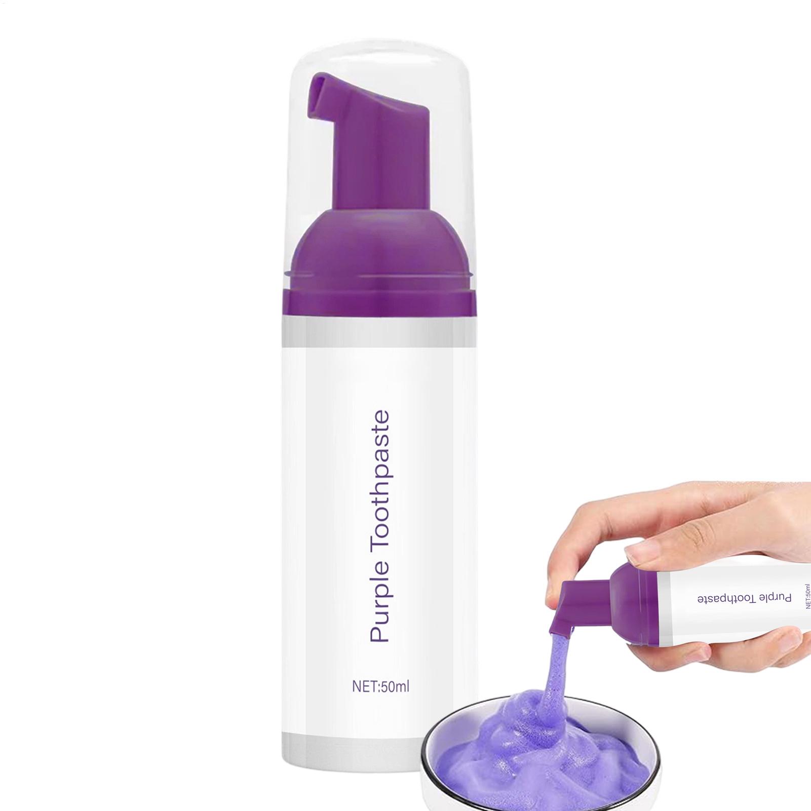 Teeth Whitening Foam - 50ml Purple Whitening Toothpaste Purple foam