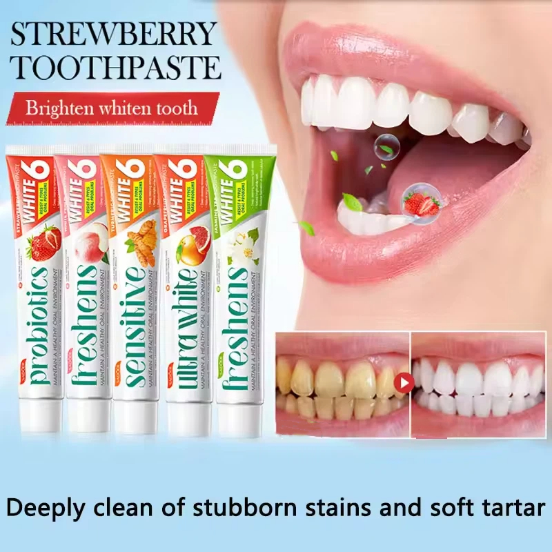 Remineralizing Toothpaste - Plant Fruit Probiotic Toothpaste Turmeric Brightens