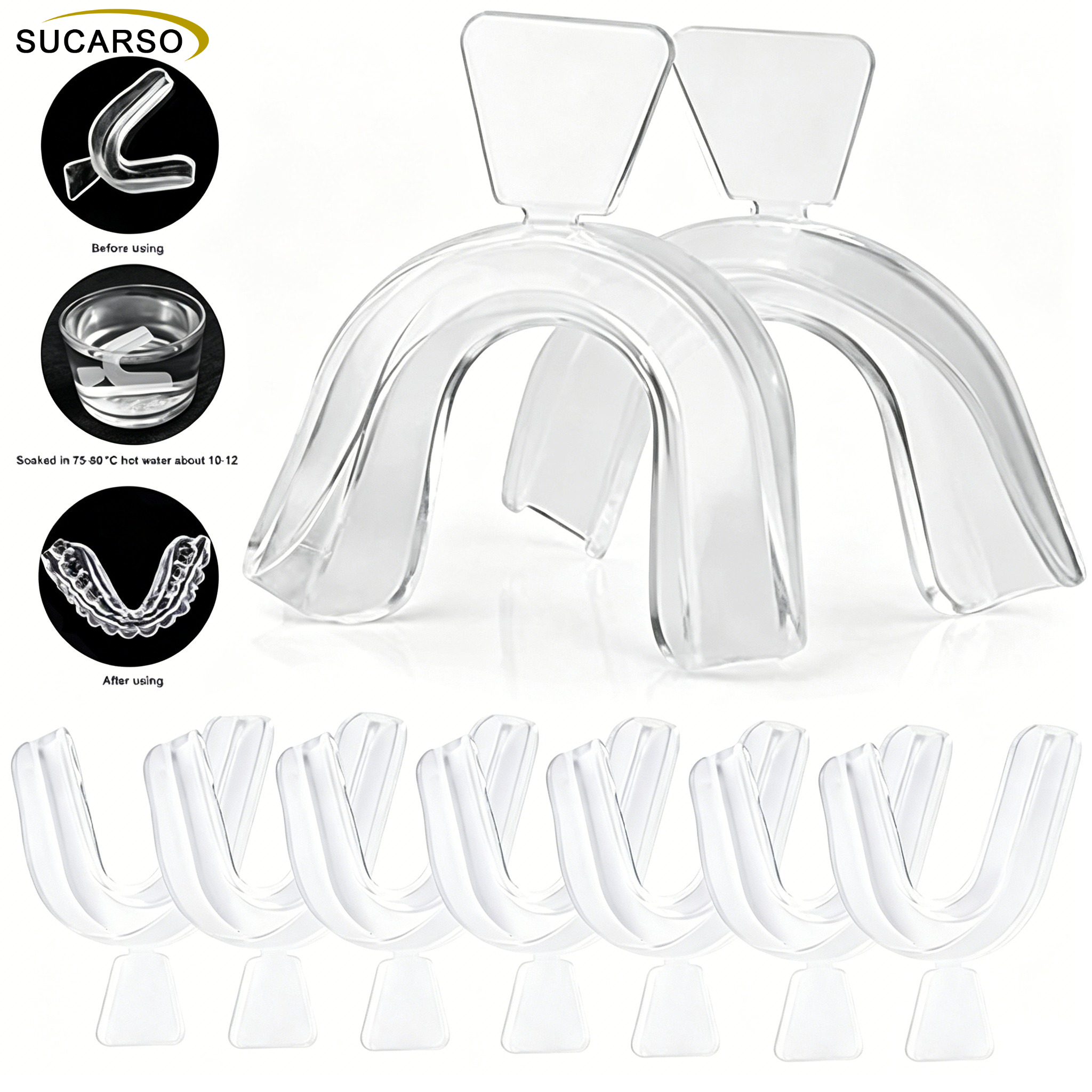 Teeth Whitening For Trays - 2/4/10Pc Silicone Mouth Guard Teeth Protector