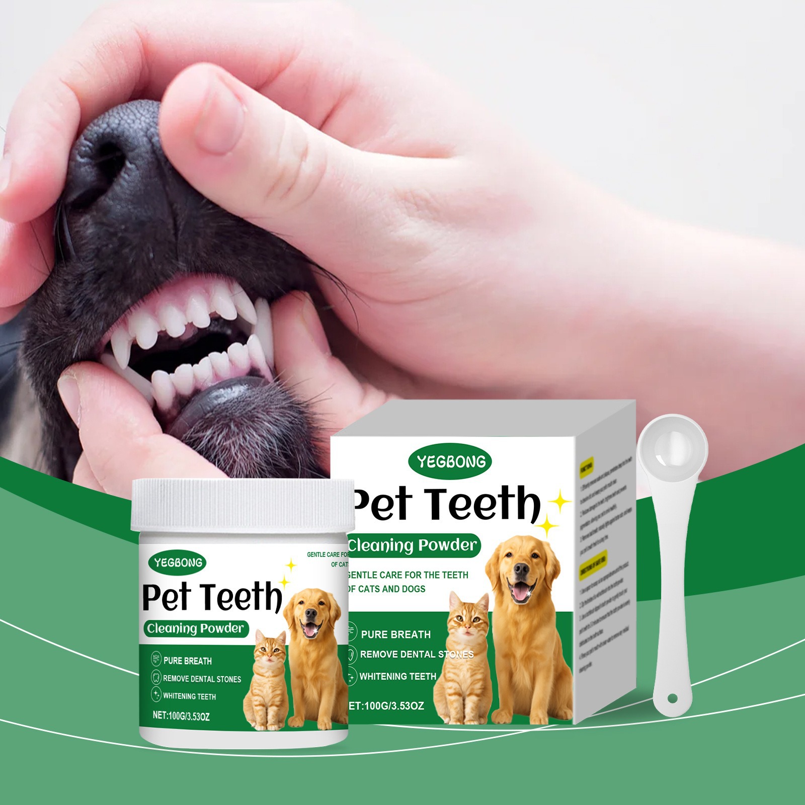 Teeth Whitening Near Me - Pet Teeth Cleaning Powder Reduce Dental