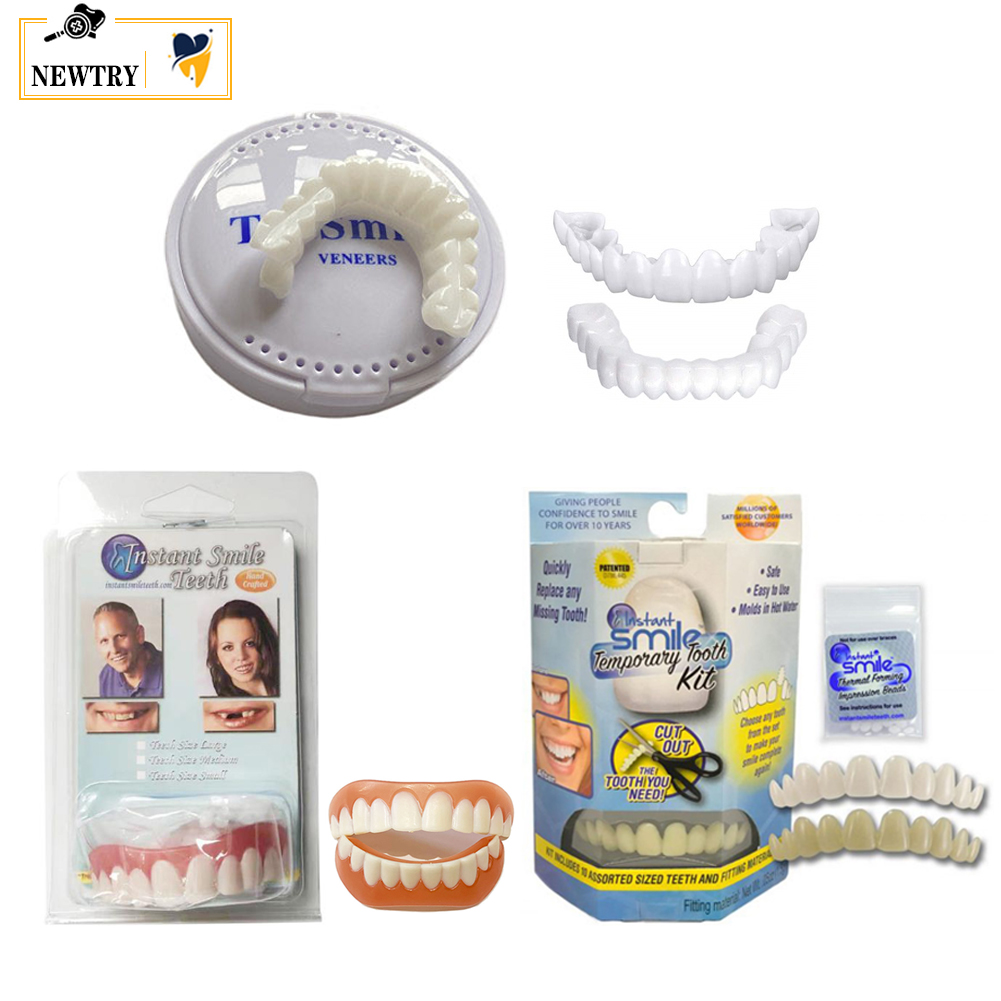 Teeth Whitening For Braces - 5Pcs Upper Lower Fake Tooth Veneers