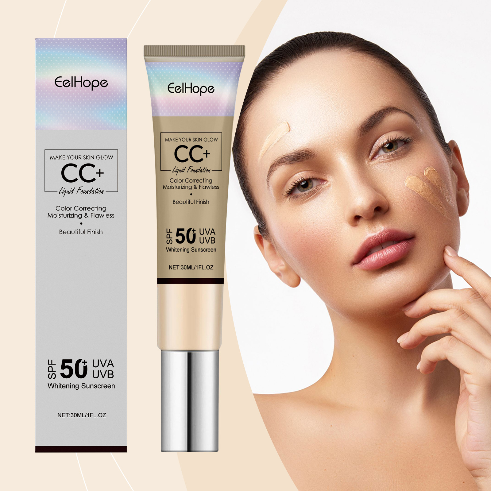 Flawless CC Cream Long Lasting - Charcoal Whitening Paste recension och pris