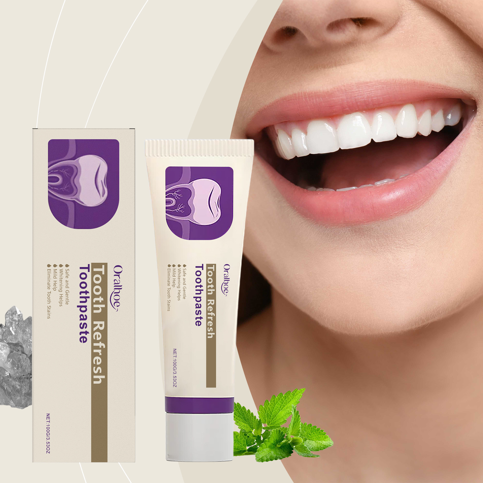 Teeth Refresh Toothpaste White - Remineralizing Toothpaste recension och pris