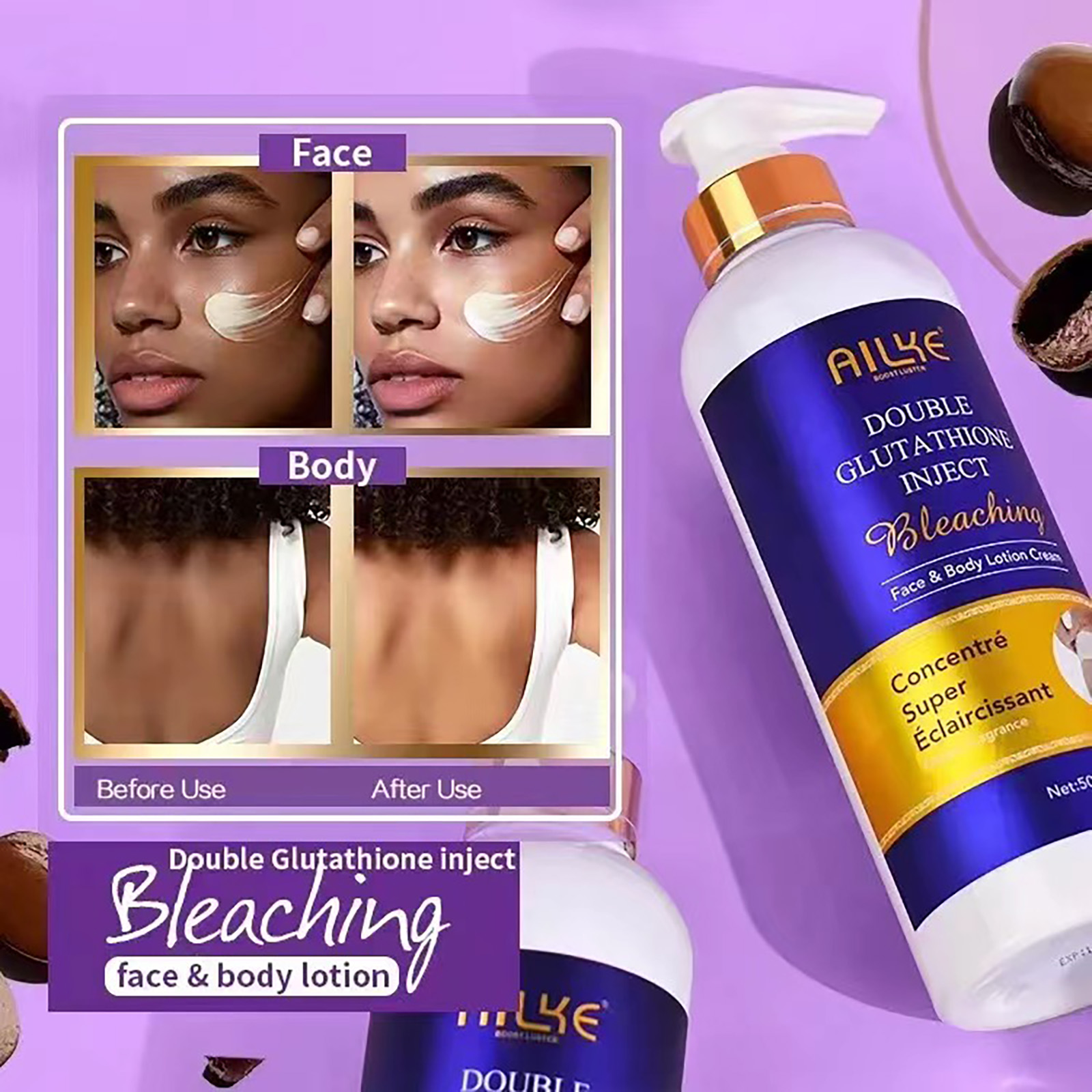 AILKE Whitening Cream, Glutath - Charcoal Whitening Paste recension och pris