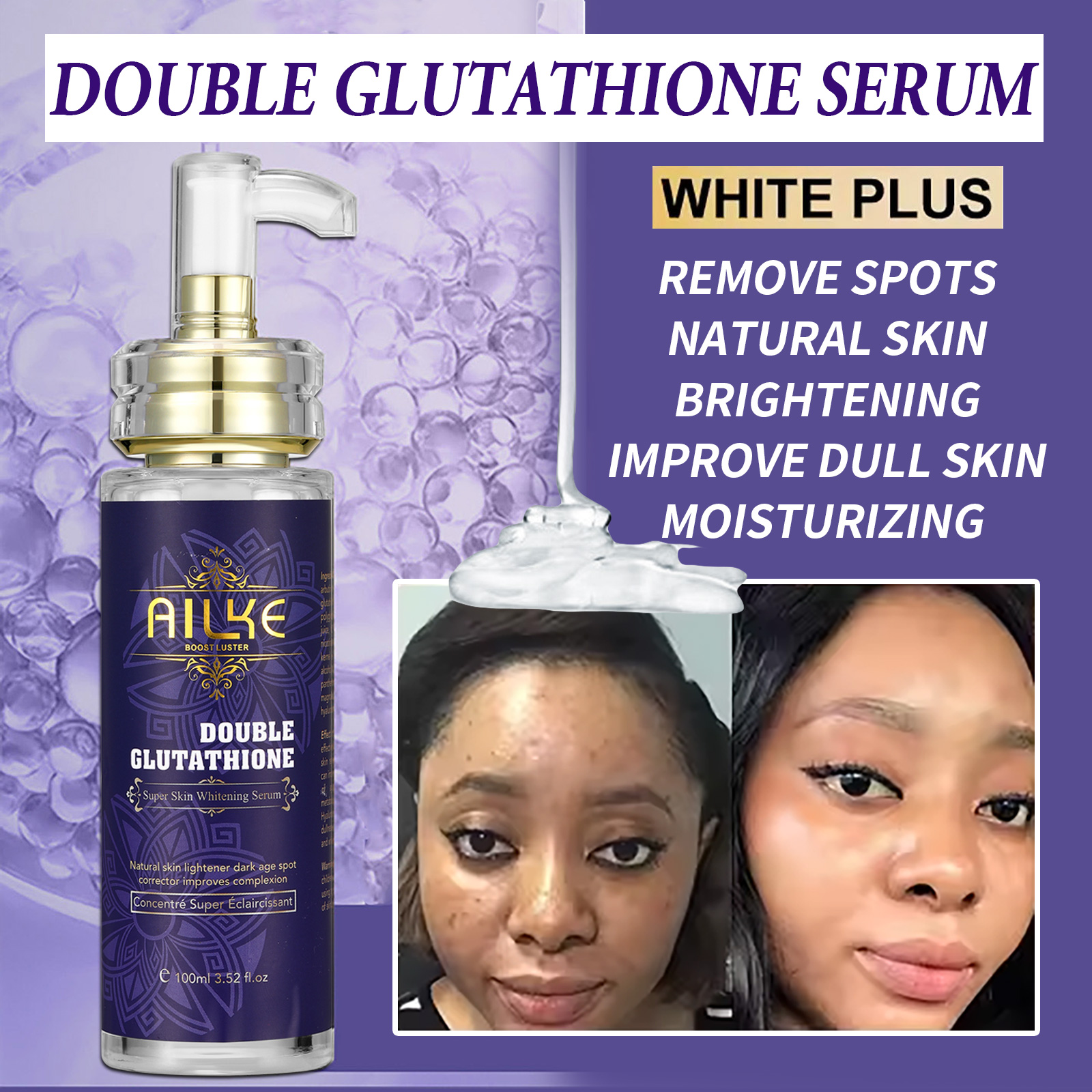 AILKE Whitening Cream, Glutath - Charcoal Whitening Paste recension och pris