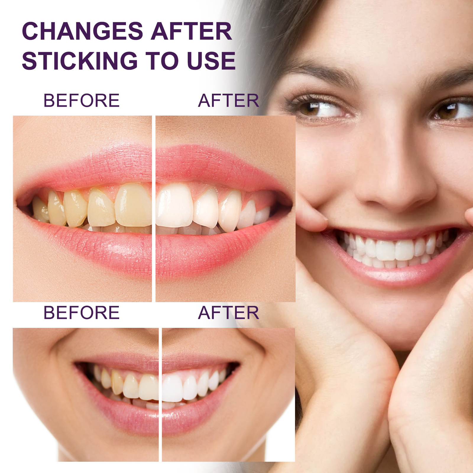V34 Purple ToothpasteTeeth Whi - Teeth Whitening Foam recension och pris
