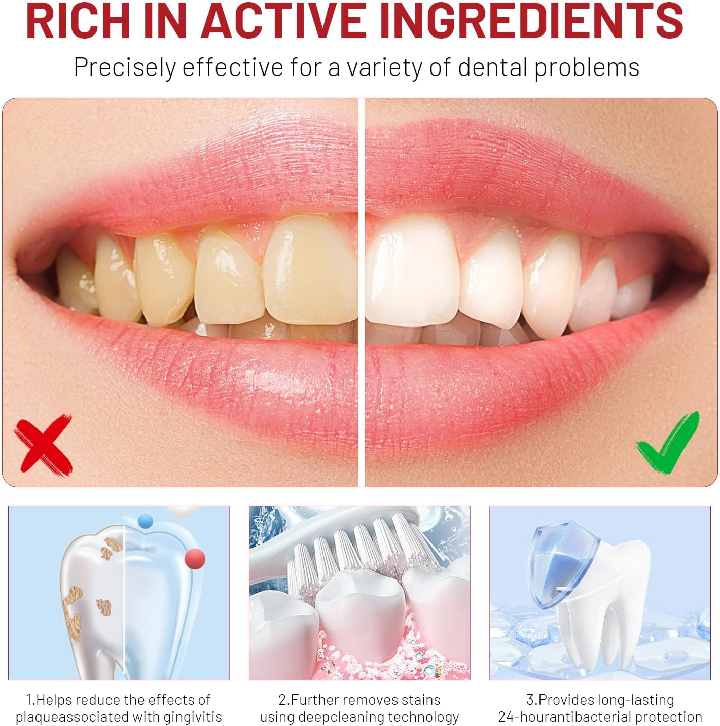 Niacinamide Whitening Toothpas - Remineralizing Toothpaste recension och pris