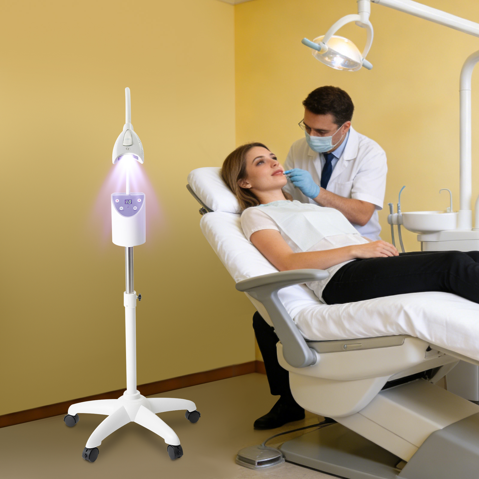LED Teeth Whitening Lamp 2000m - Teeth Whitening With Blue Light recension och pris