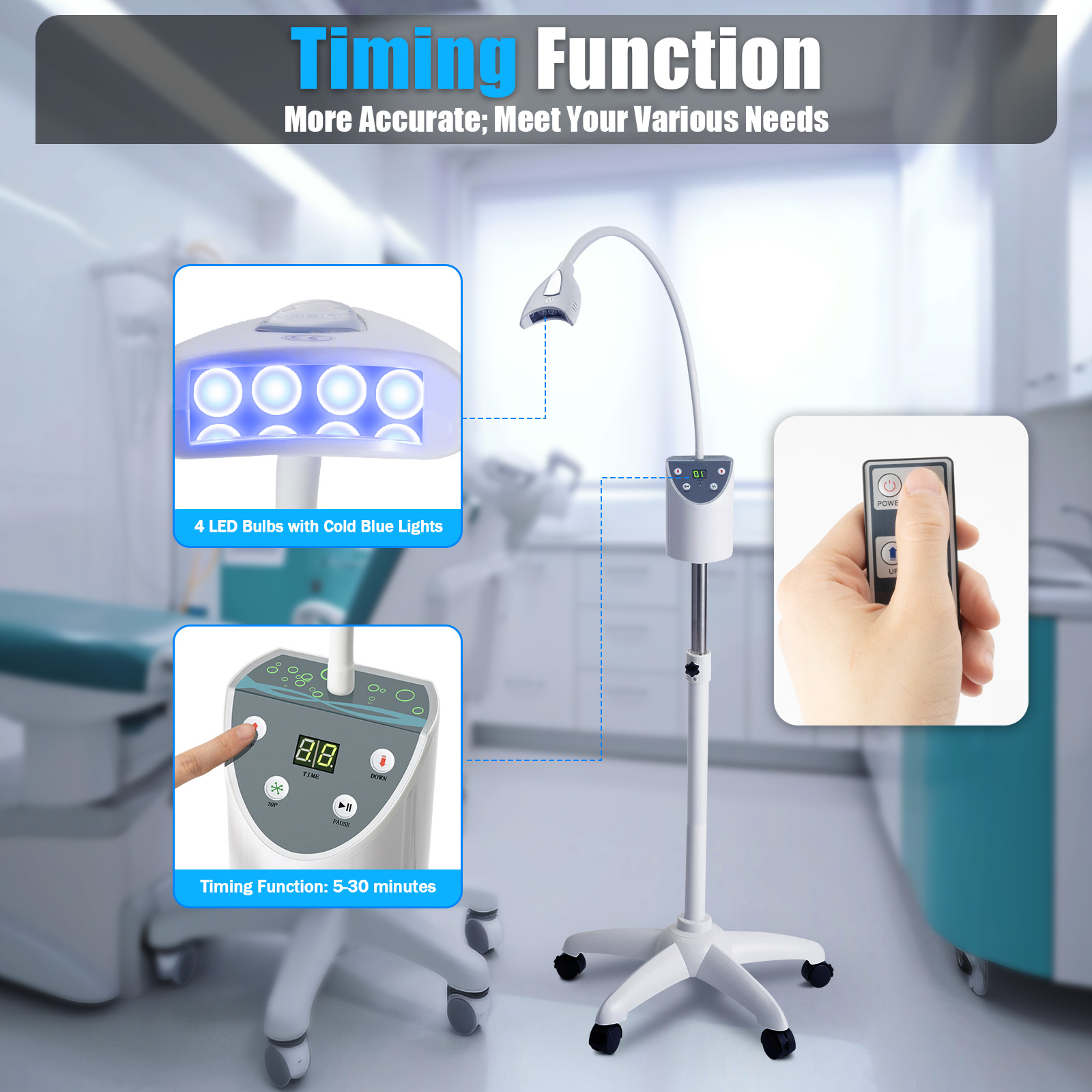 LED Teeth Whitening Lamp 2000m - Teeth Whitening With Blue Light recension och pris