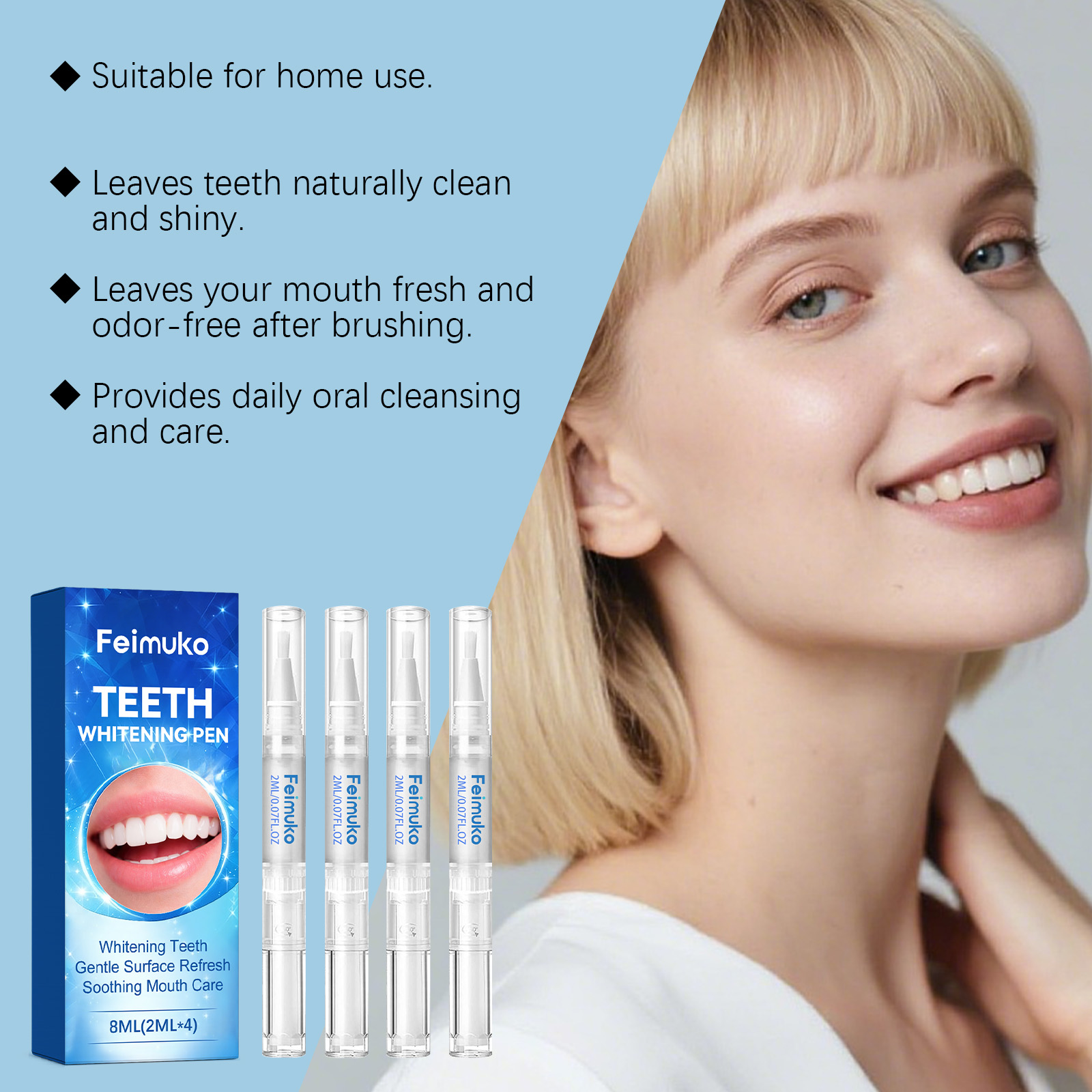 Feimuko 8ml Teeth Gel Pen Gent - Teeth Whitening Near Me recension och pris
