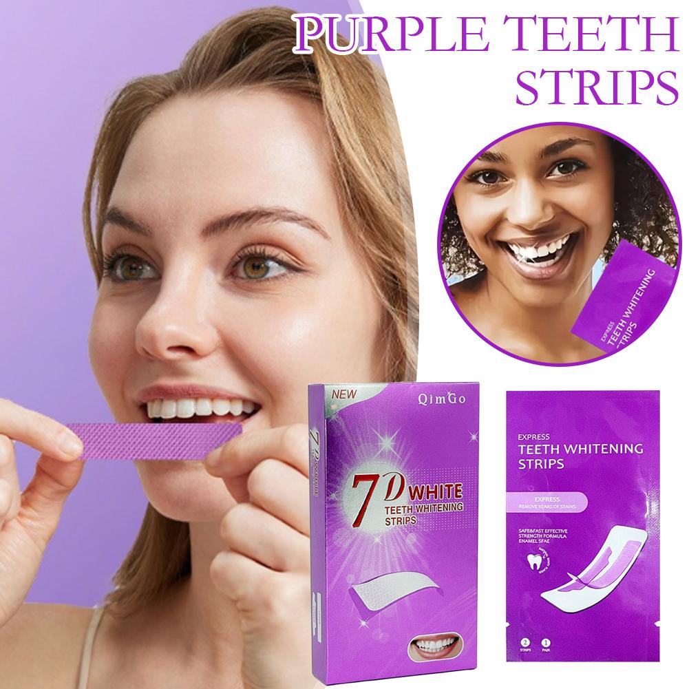 7D Purple Teeth Whitening Stri - Teeth Whitening Street recension och pris