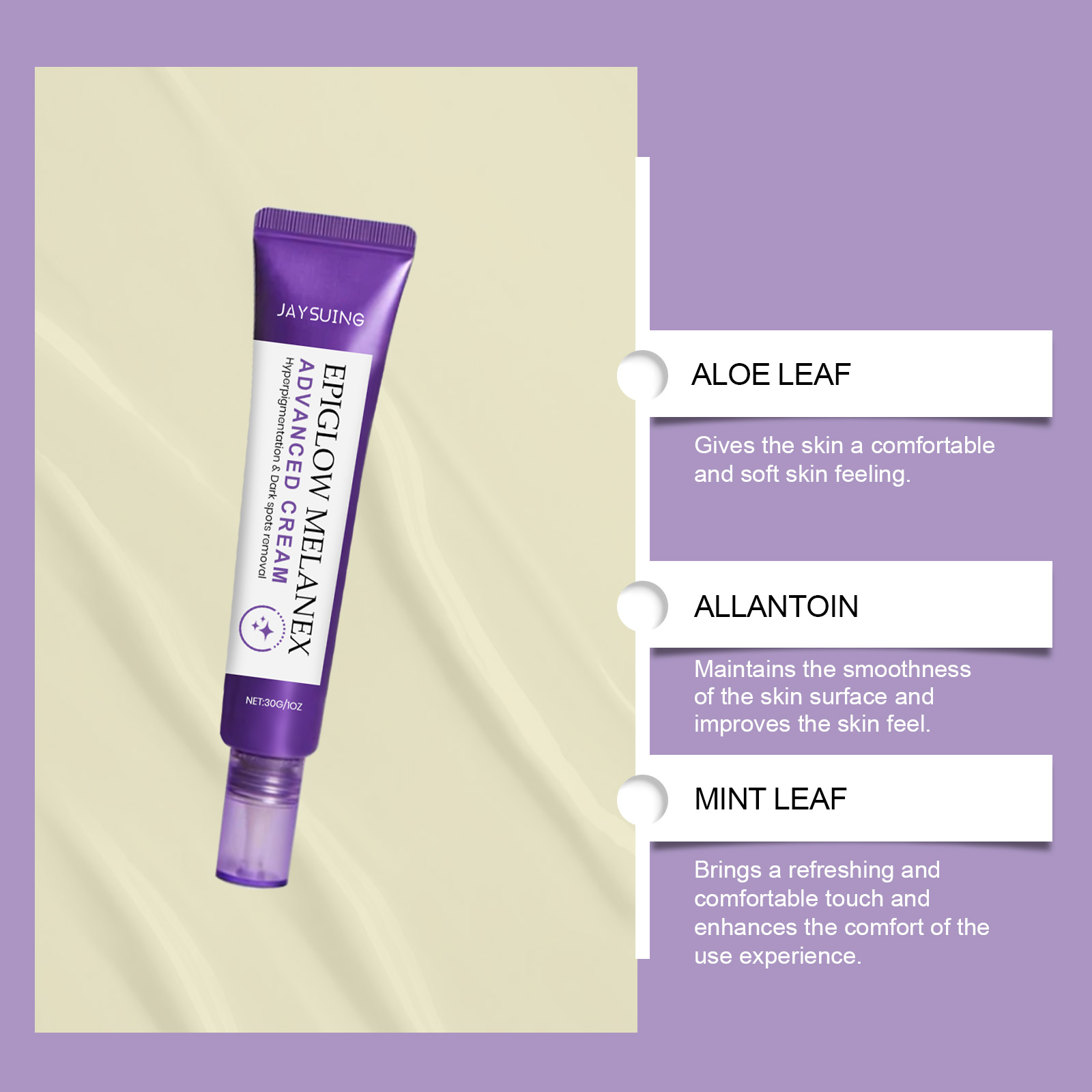 Removing Spots Cream Anti-Agin - Charcoal Whitening Paste recension och pris