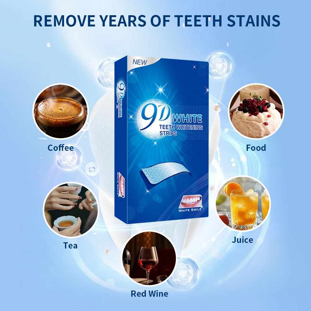 9D White Teeth Whitening Strip - Teeth Whitening Street recension och pris