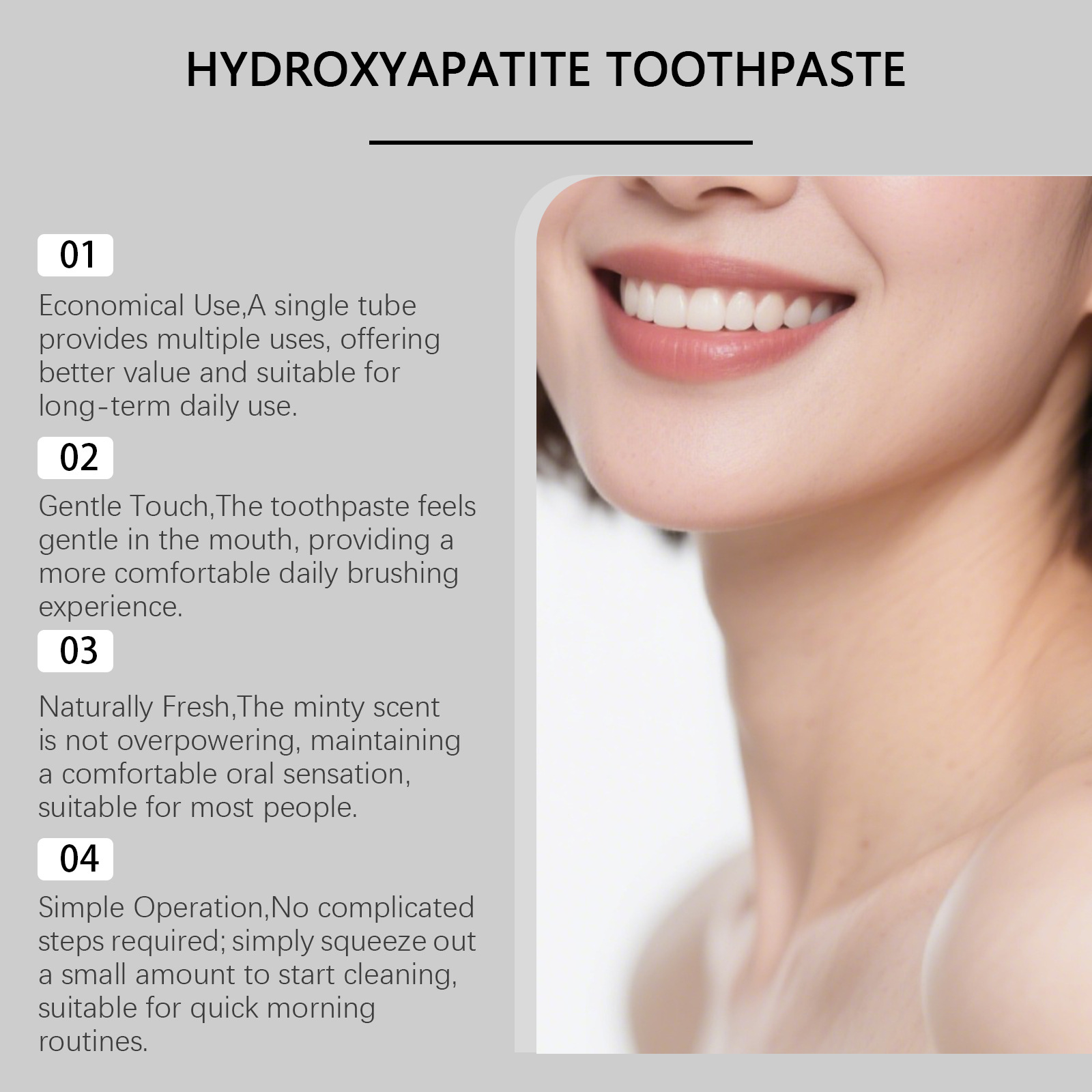 7.5% Hydroxyapatite Peppermint - Teeth Whitening Foam recension och pris