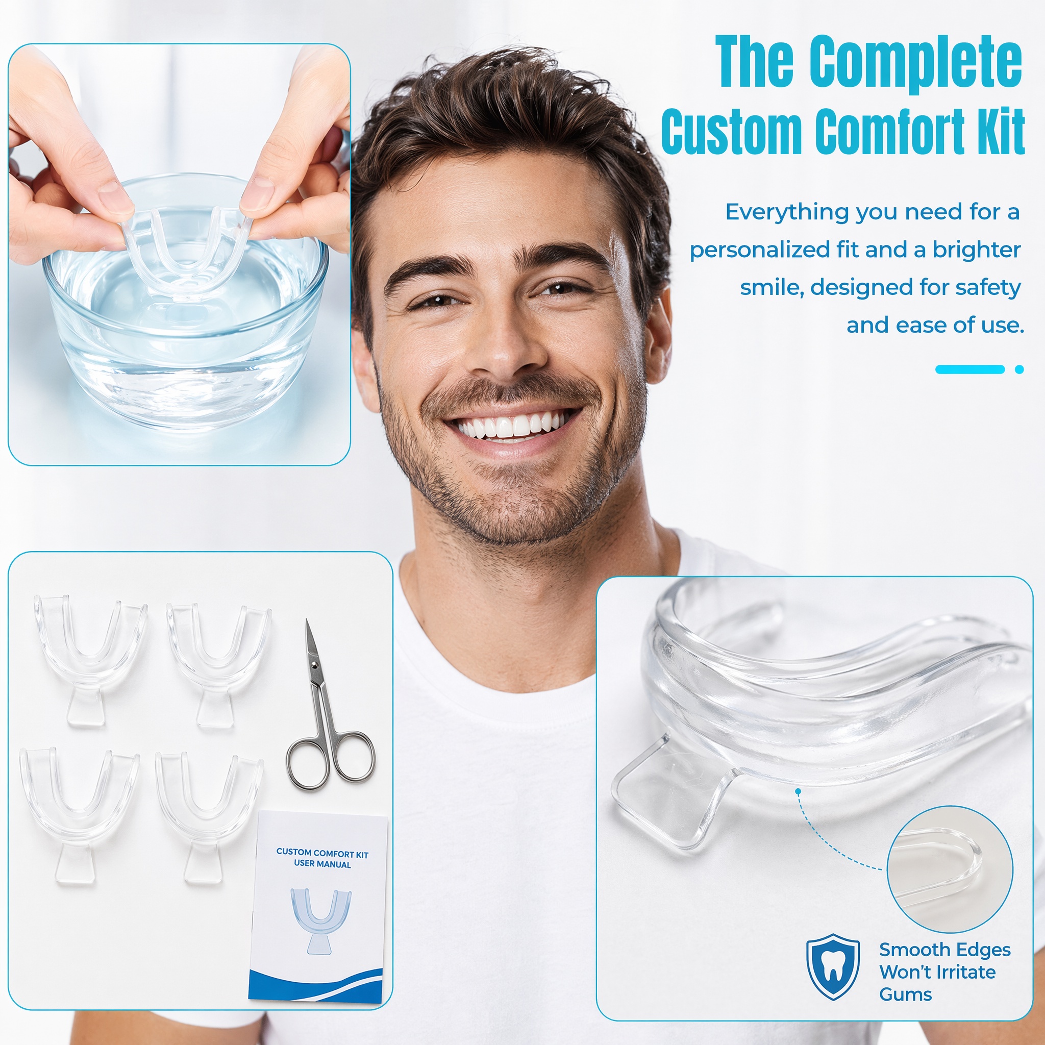 2/4/10Pc Silicone Mouth Guard  - Teeth Whitening For Trays recension och pris
