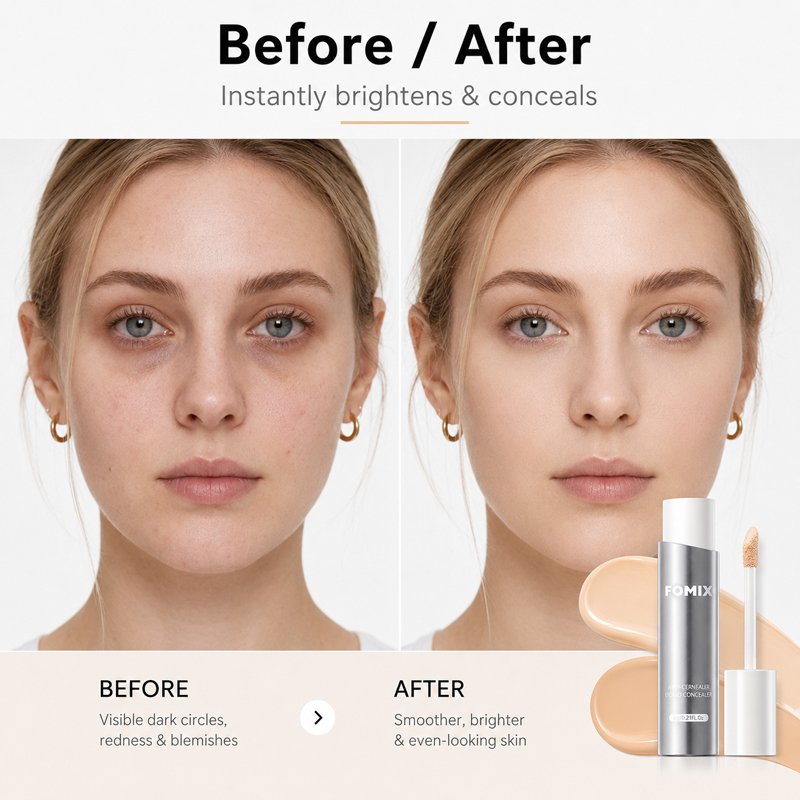 FOMIX Liquid Concealer Full Co - Charcoal Whitening Paste recension och pris