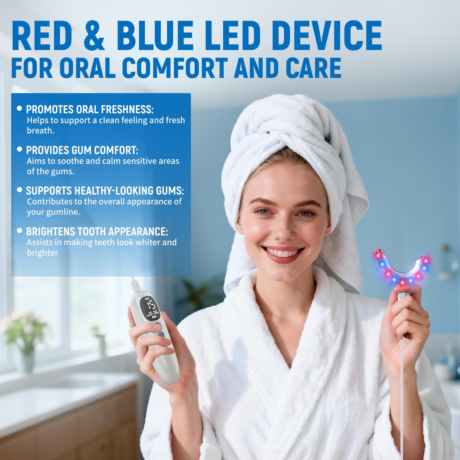 Teeth Whitening Kit 18 Diode R - Teeth Whitening With Blue Light recension och pris