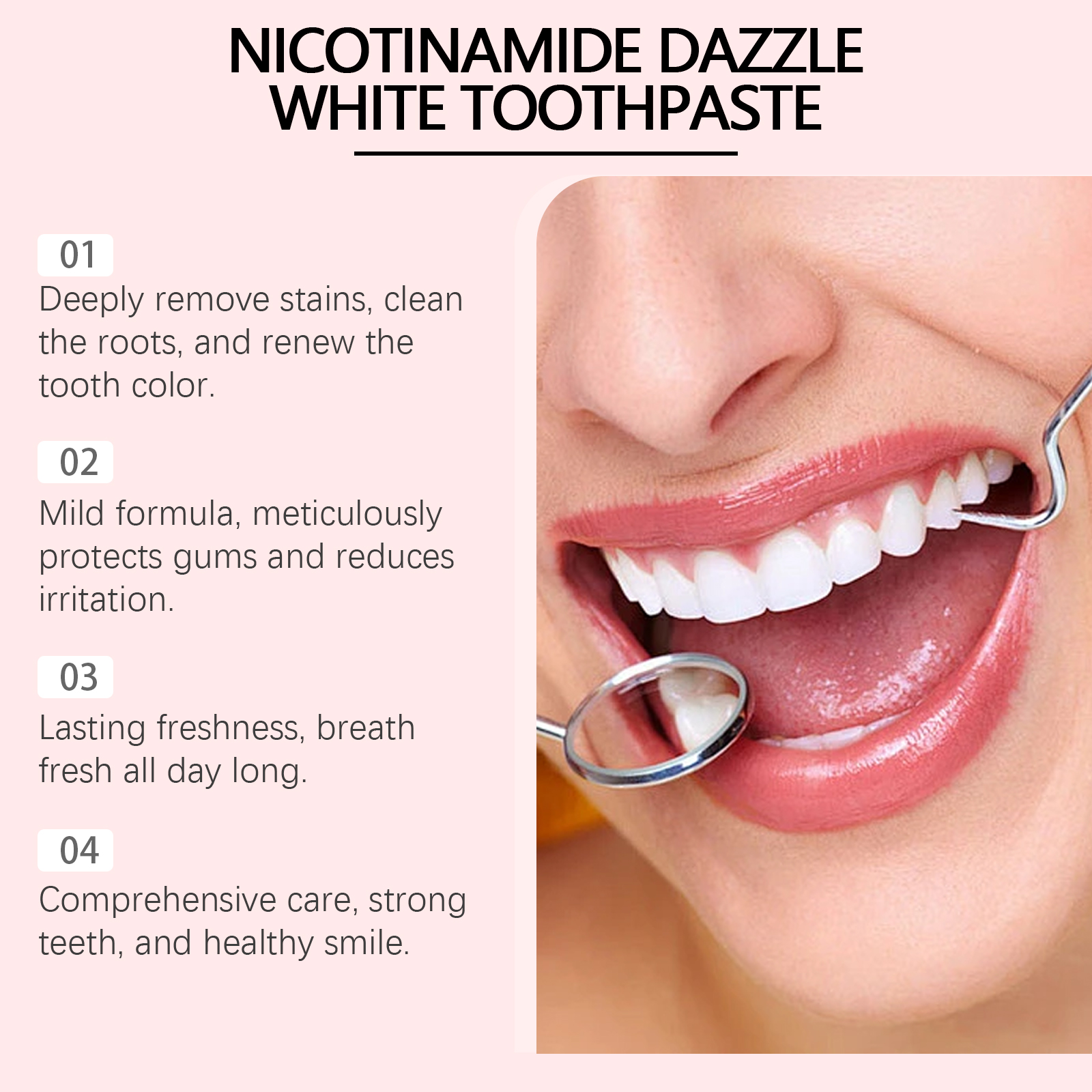 Niacinamide Teeth Brightening  - Remineralizing Toothpaste recension och pris
