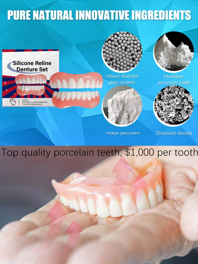 False Teeth Silicone Upper Low - Teeth Whitening For Braces recension och pris