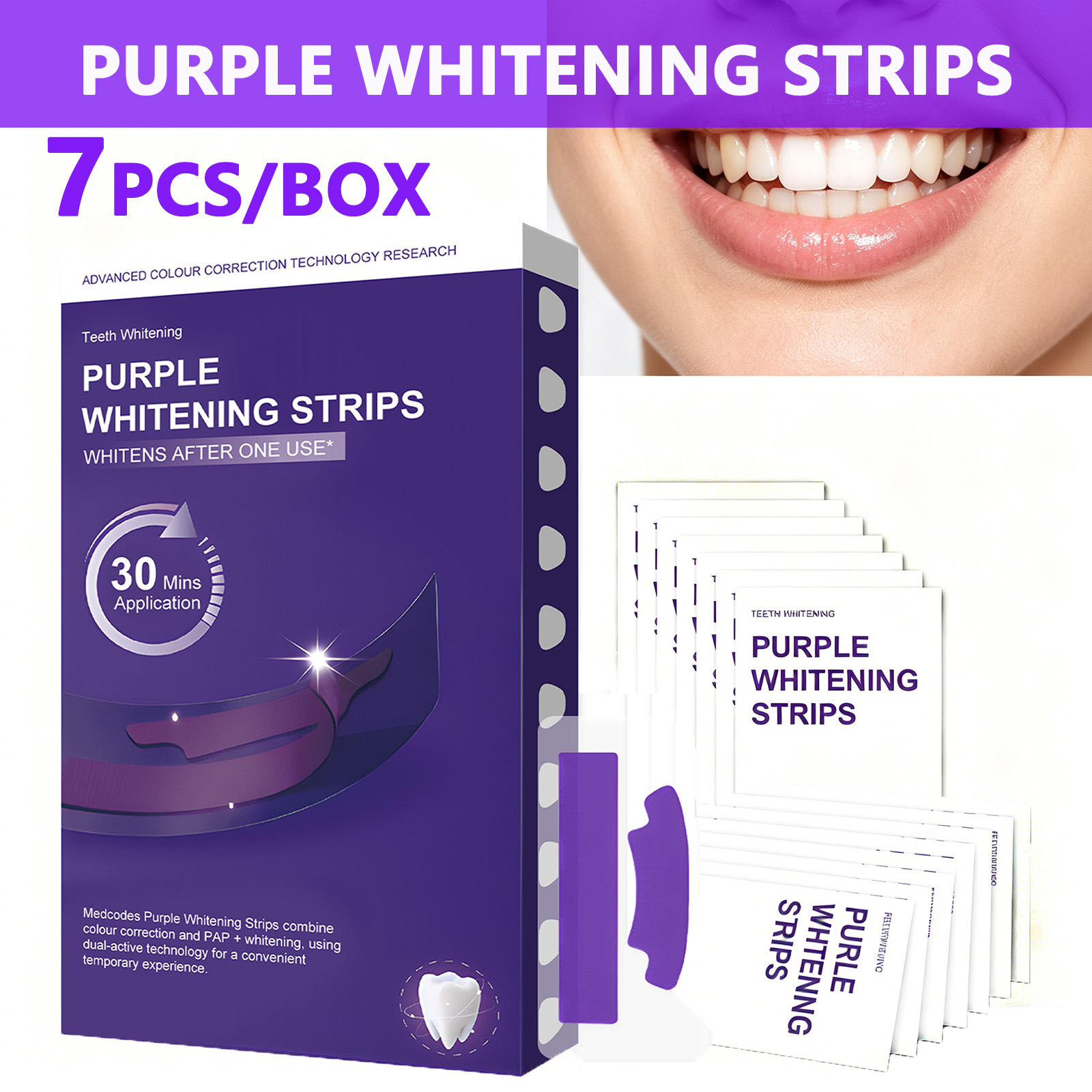 Purple Teeth Whitening Strips  - Teeth Whitening Street recension och pris