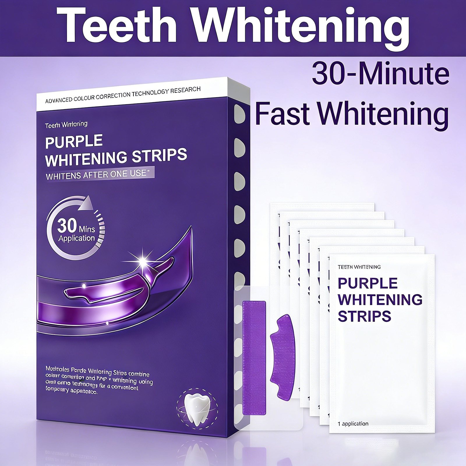 Purple Teeth Whitening Strips  - Teeth Whitening Street recension och pris
