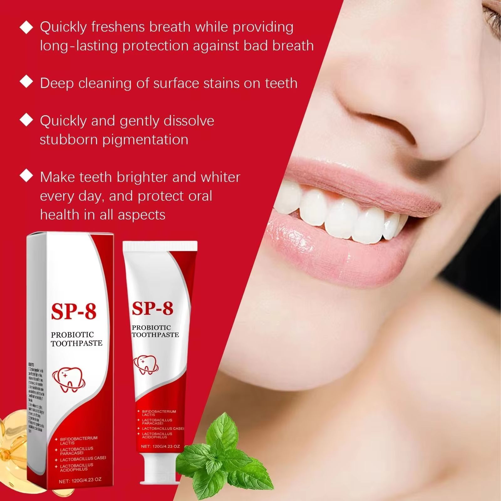 Sp 10 Probiotic Whitening Toot - Remineralizing Toothpaste recension och pris