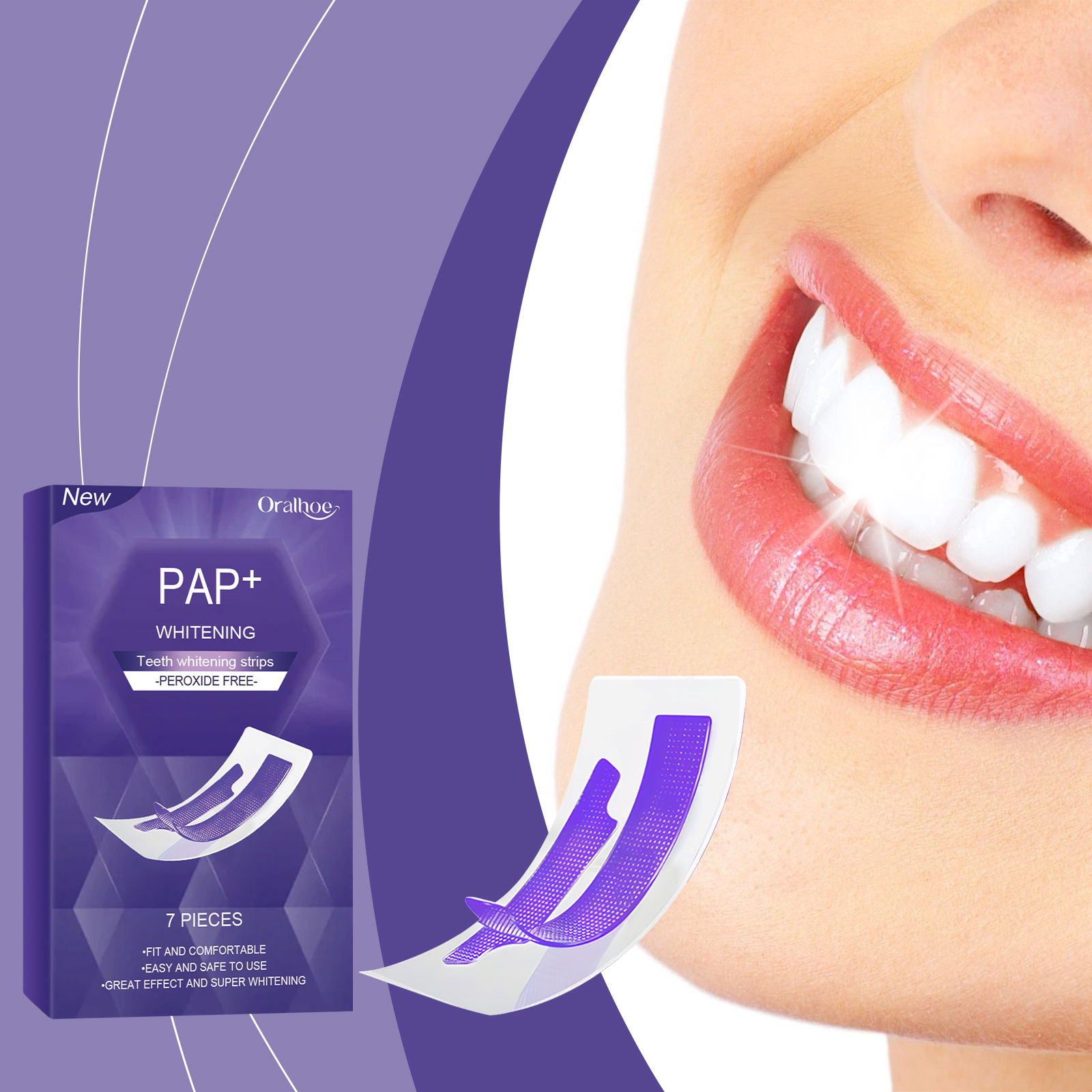 Purple Teeth Whitening Strips  - Teeth Whitening Street recension och pris