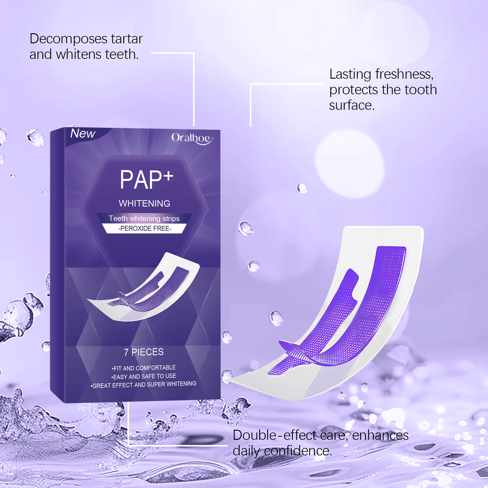 Purple Teeth Whitening Strips  - Teeth Whitening Street recension och pris