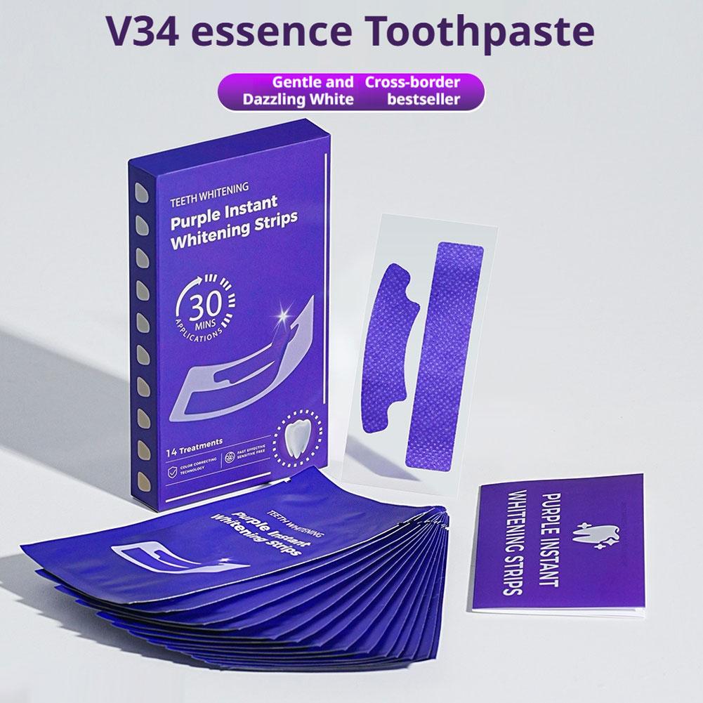 V34 Teeth Whitening Strips - E - Teeth Whitening Street recension och pris