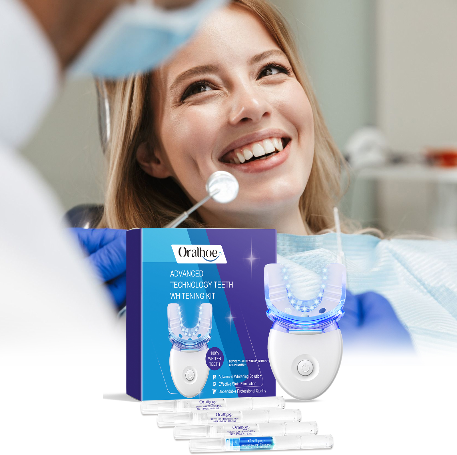 Professional Teeth Whitening L - Teeth Whitening With Blue Light recension och pris