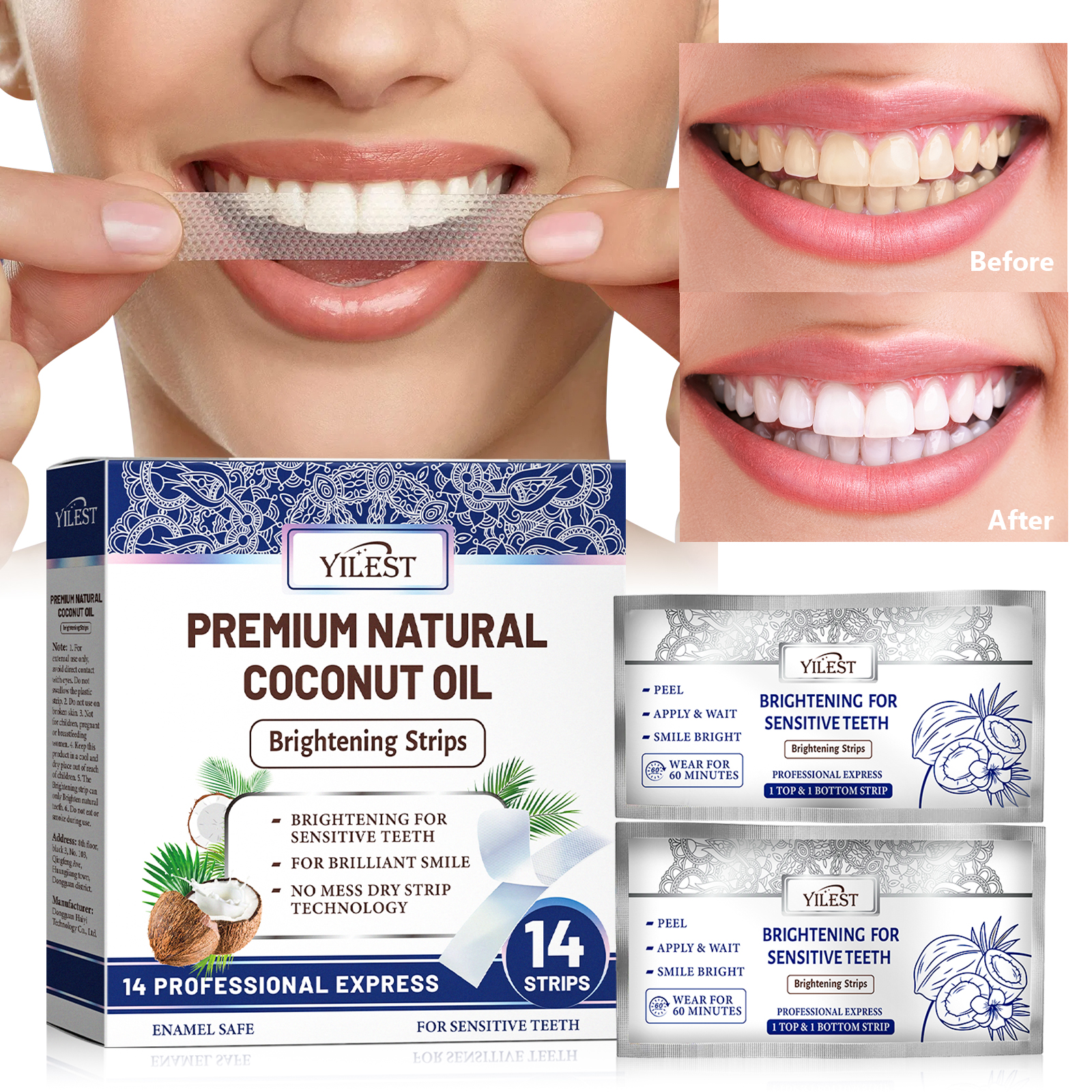 Teeth Whitening Strips 14pcs C - Teeth Whitening Street recension och pris